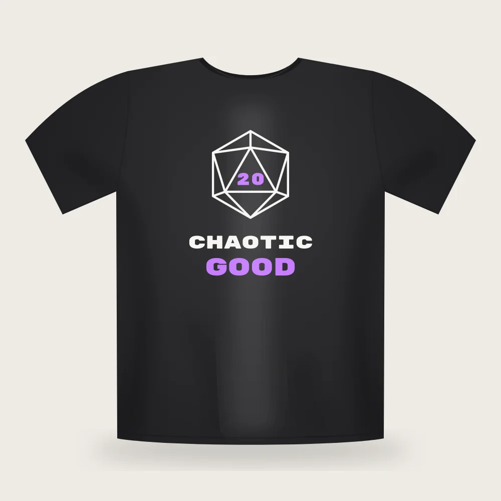 Chaotic Good tee in Black
