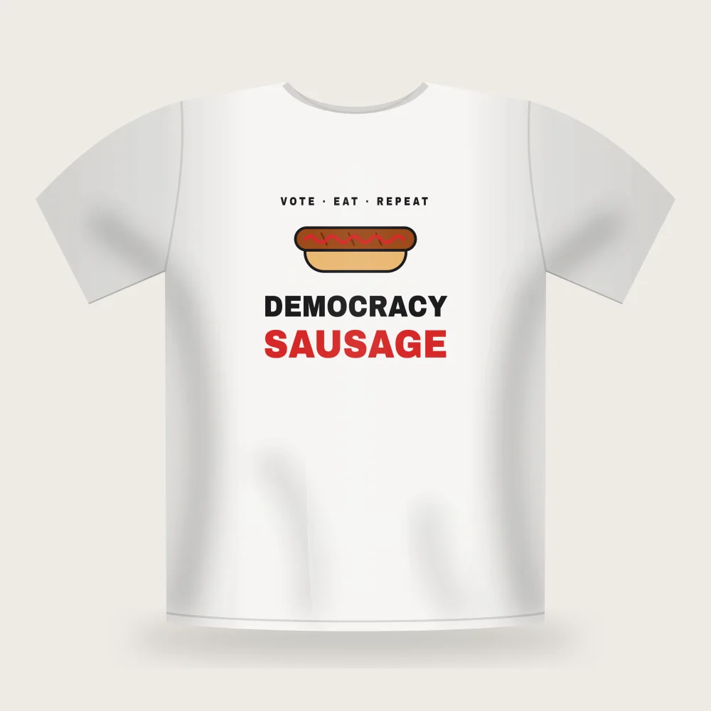 Democracy Sausage tee