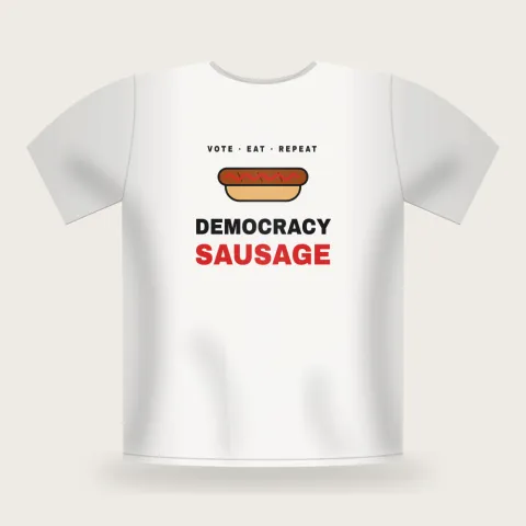 Democracy Sausage graphic T-shirt