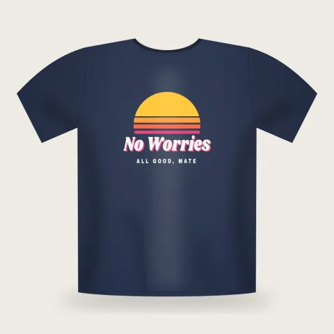 No Worries tee