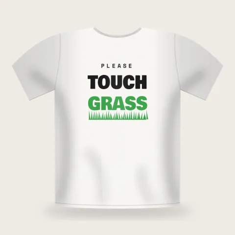 Touch Grass graphic T-shirt