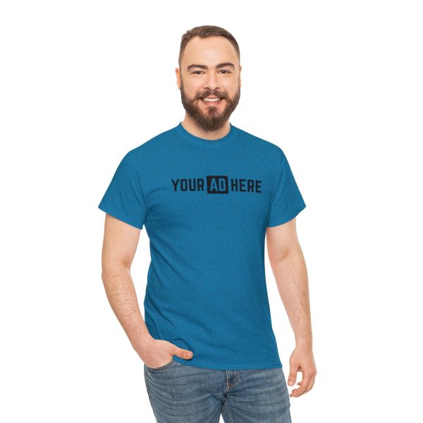 Your Ad Here Unisex Heavy Cotton T-Shirt - Image 149