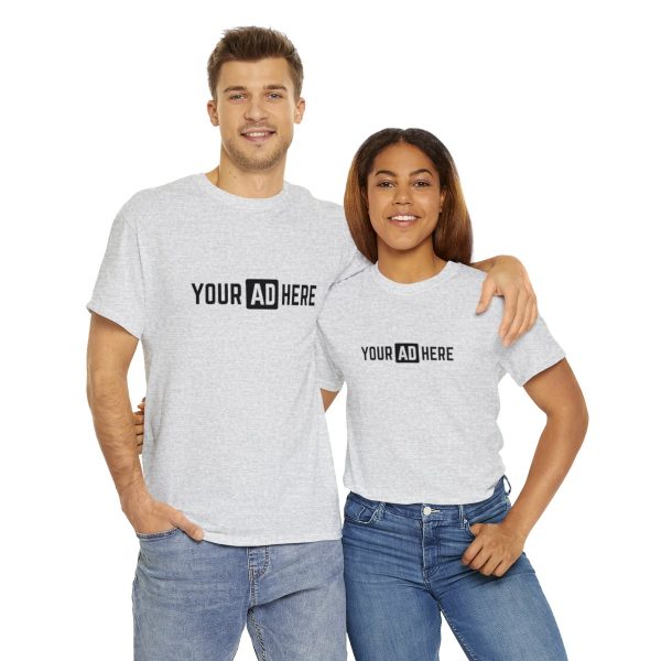 Your Ad Here Unisex Heavy Cotton T-Shirt - Image 34