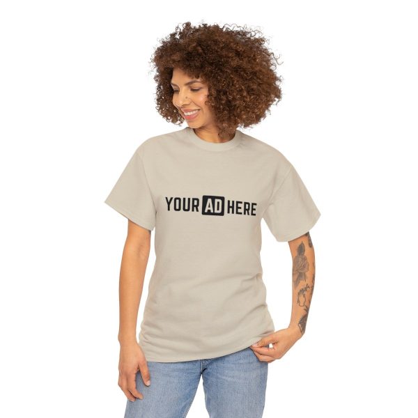 Your Ad Here Unisex Heavy Cotton T-Shirt - Image 37
