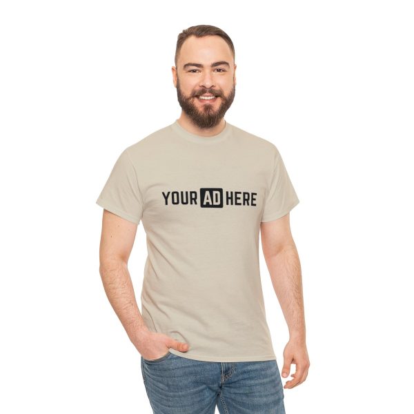 Your Ad Here Unisex Heavy Cotton T-Shirt - Image 41