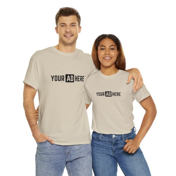Your Ad Here Unisex Heavy Cotton T-Shirt - Image 46