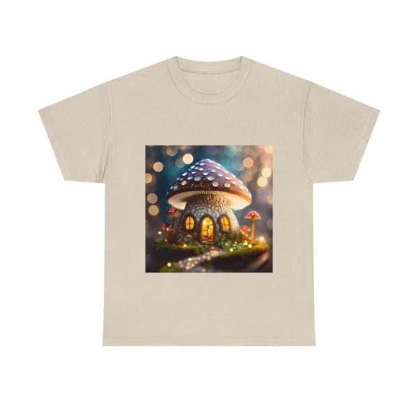 Mushroom Home Cotton T-Shirt - Image 2
