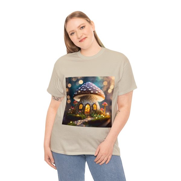 Mushroom Home Cotton T-Shirt - Image 4