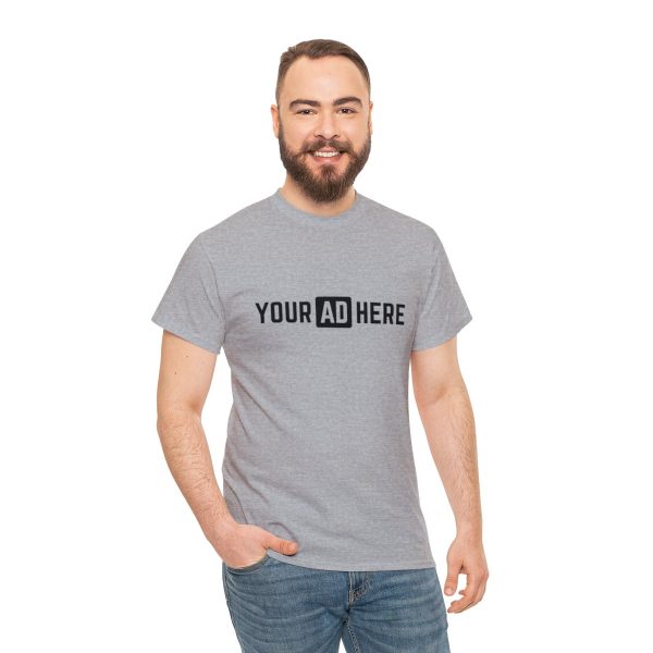 Your Ad Here Unisex Heavy Cotton T-Shirt - Image 53