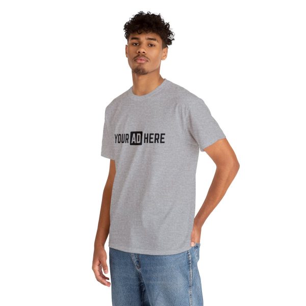 Your Ad Here Unisex Heavy Cotton T-Shirt - Image 54