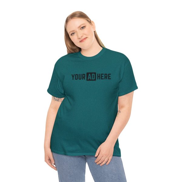 Your Ad Here Unisex Heavy Cotton T-Shirt - Image 124