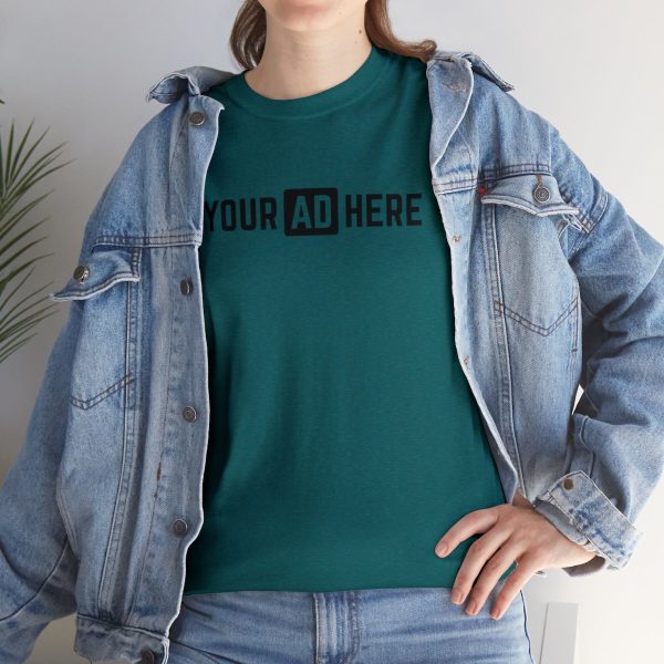 Your Ad Here Unisex Heavy Cotton T-Shirt - Image 129