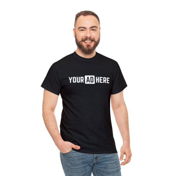 Your Ad Here Unisex Heavy Cotton T-Shirt - Image 5