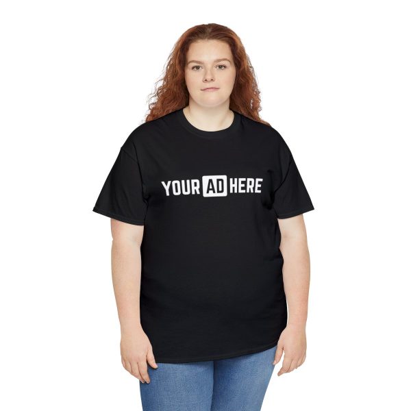 Your Ad Here Unisex Heavy Cotton T-Shirt - Image 7