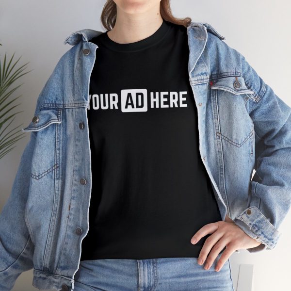 Your Ad Here Unisex Heavy Cotton T-Shirt - Image 9
