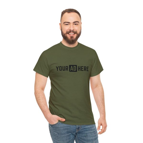 Your Ad Here Unisex Heavy Cotton T-Shirt - Image 65