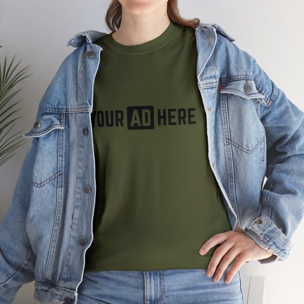 Your Ad Here Unisex Heavy Cotton T-Shirt - Image 69