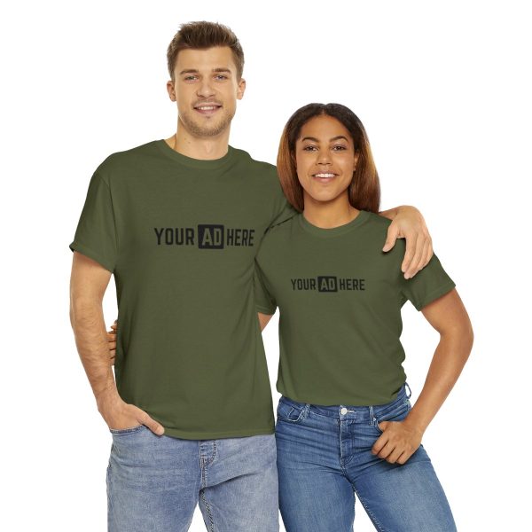 Your Ad Here Unisex Heavy Cotton T-Shirt - Image 70