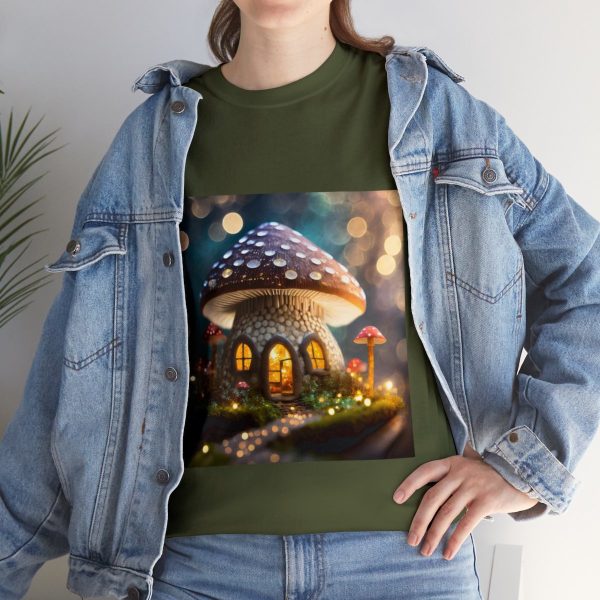 Mushroom Home Cotton T-Shirt - Image 93